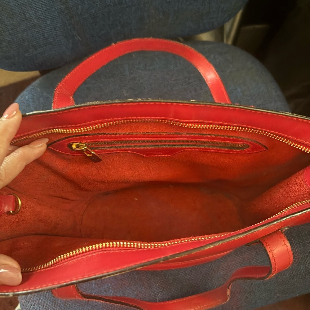 Louis Vuitton Red Tote Bag - Picture 2 of 4